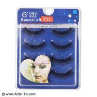 مژه تیک - ۴ جفتی با الیاف طبیعی - کد P15