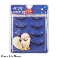 مژه تیک - ۴ جفتی با الیاف طبیعی - کد P18