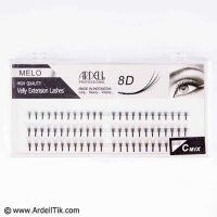 مژه والیوم آردل فن سازی شده ۸بعدی مدل والیوم ۸D - ardellمخصوص کاشت و اکستنشن